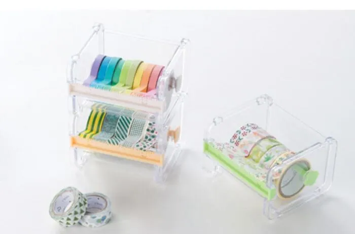 Populaire briefpapier Maskeringstape Cutter Washi Tape Storage Organizer Cutter Office Tape Dispenser Office Supplies XB1