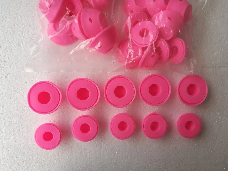 2018 siliconen krulspelden 10 stks / set kapsel zachte haarverzorging diy peco roll haar stijl roller curler salon zachte siliconen roze kleur haar roller