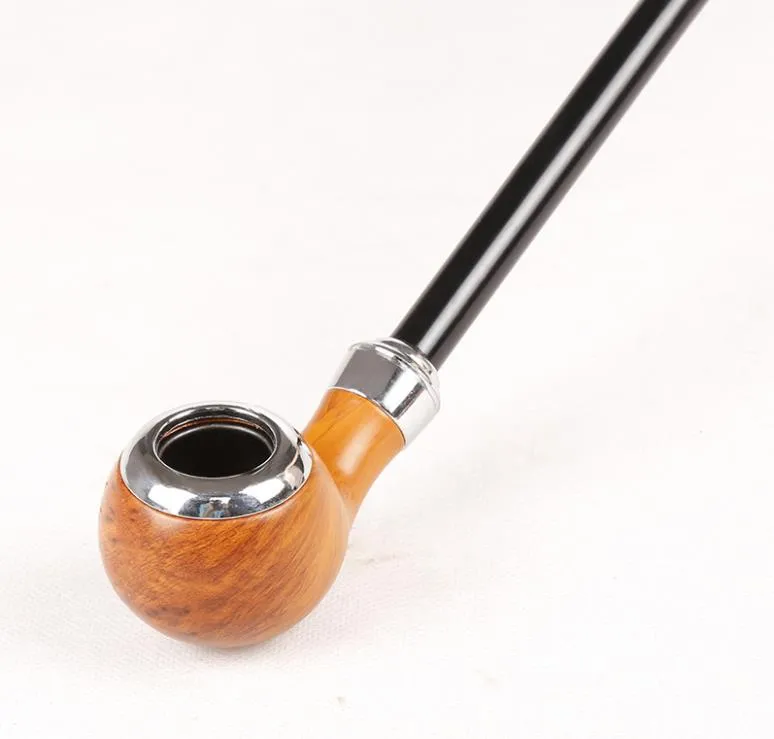 Wooden pipe smoking PIPE 41 cm long bar gift box