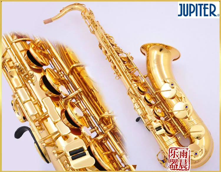Spedizione Gratuita Jupiter JTS-789 Strumento Musicale Bb Tenore Marca Sassofono Nuovo Arrivo Oro Lacca B Piatto Ottone Sax Con Custodia Accessori
