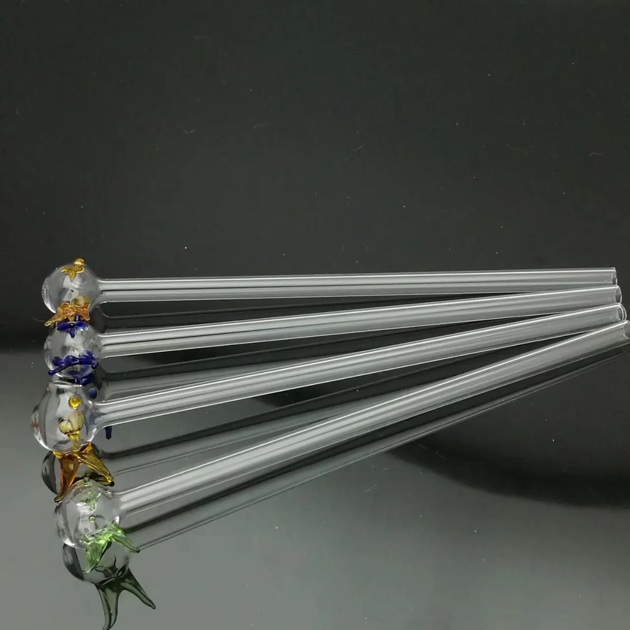 Coloured small fish sucker , Wholesale Glass bongs Oil Water Pipes Glass Pipe Oil Rigs Smoking ,