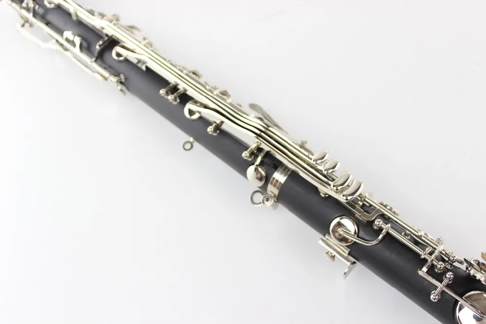 New Bass Clarinet Professional Bb Clarinet Drop B Tuning Bakelite Body Clarinet Silver Plated Key Musical Instrument With Case