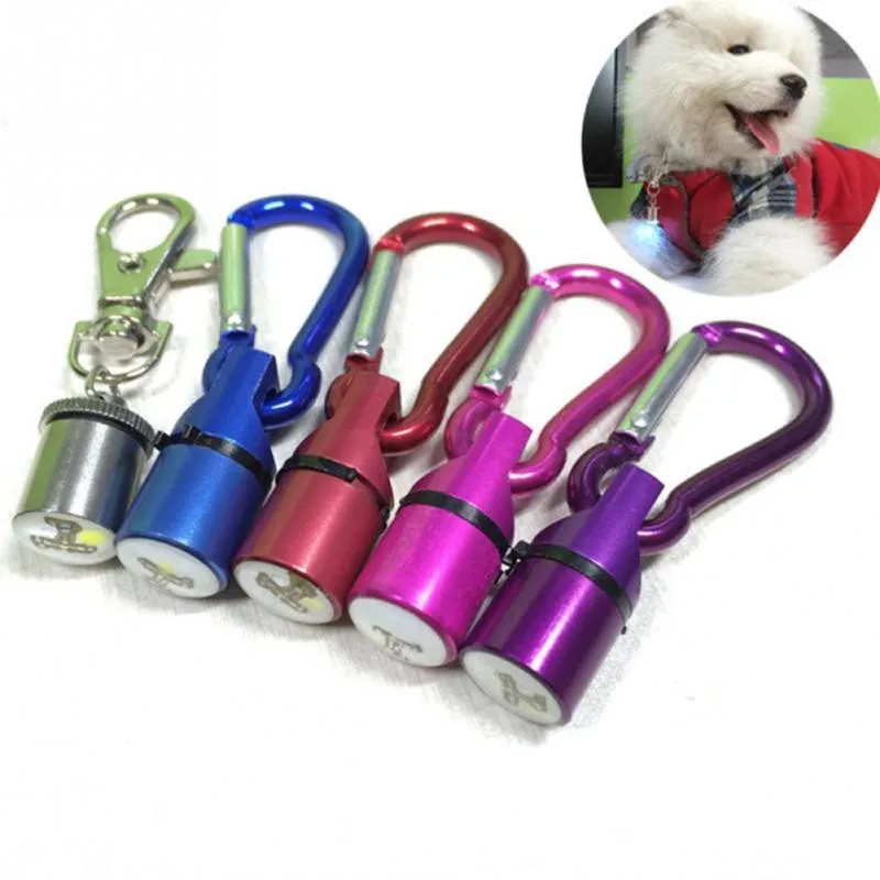 Aluminum Waterproof Safety Collar Tag Pendant Cool Flashing LED Collar Tag for Dog Cat Pet
