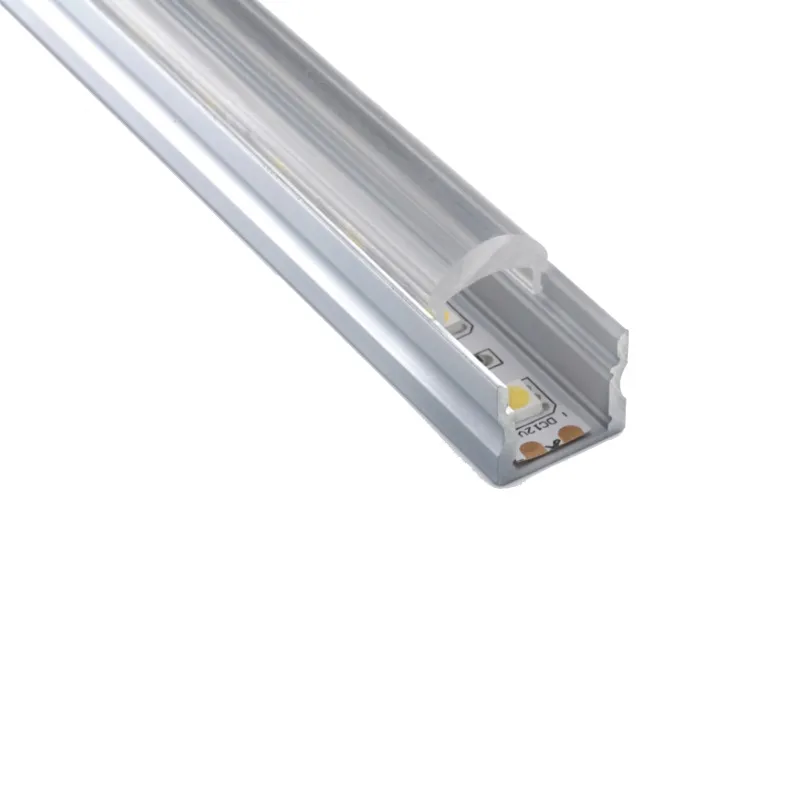 50 X 2M define lote de 30 graus perfil / alumínio ângulo para tiras de LED tipo conduziu habitação perfil arqueado para as luzes do tecto montados