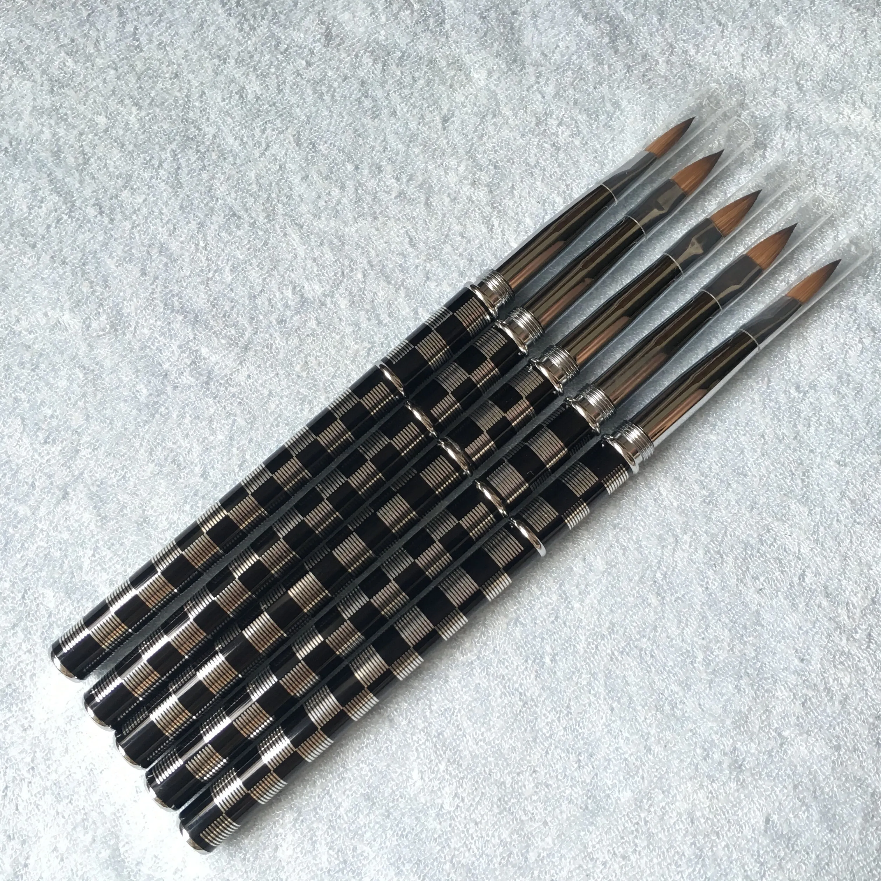 Nail Tools #8#10#12 Oval Sharp Design Pure kolinsky professional diamond and painting flower Nail acrylic brush