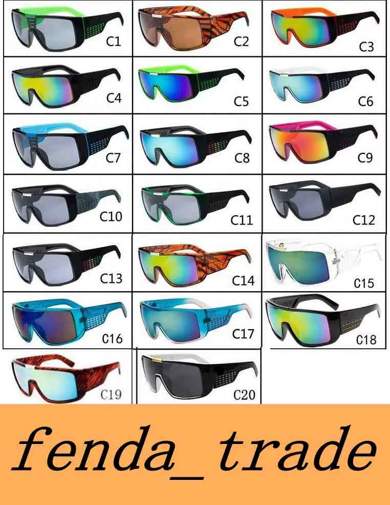 MOQ = 10 pcs Hommes lunettes de soleil Marque Designer Oculos de Sol Grand Cadre Visage Domo Hommes Sport Revêtement Lunettes Gafas De Sol Masculino B2030