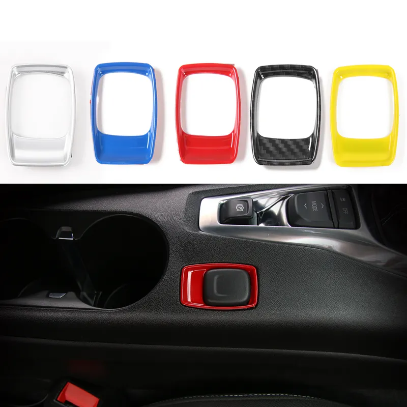 Accessori per interni auto Copertura per accendisigari ABS Rosso/Blu/Fibra di carbonio/Argento per Camaro