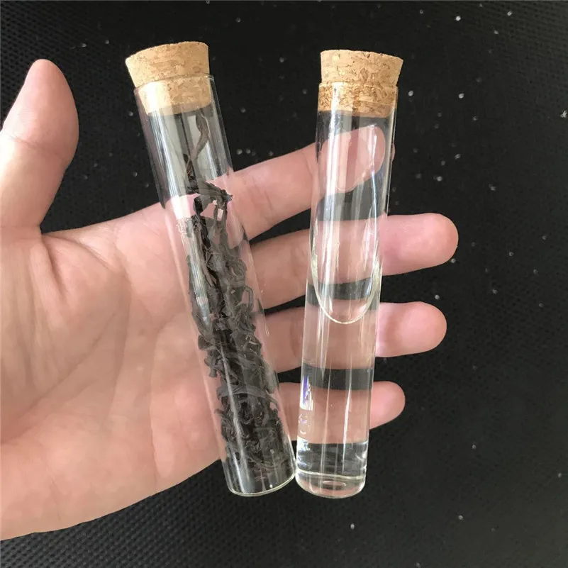 37x40x27mm 20ml Cute Glass Vials Glass Bottles With Corks Small