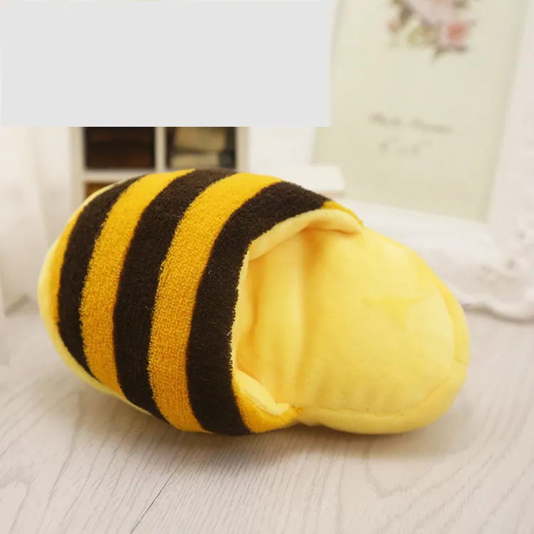 Jouets pour animaux de compagnie entiers amour fleurs pantoufles rayées colorées ours en peluche chiens chien sonnant dents molaire en peluche chien jouets 2084262