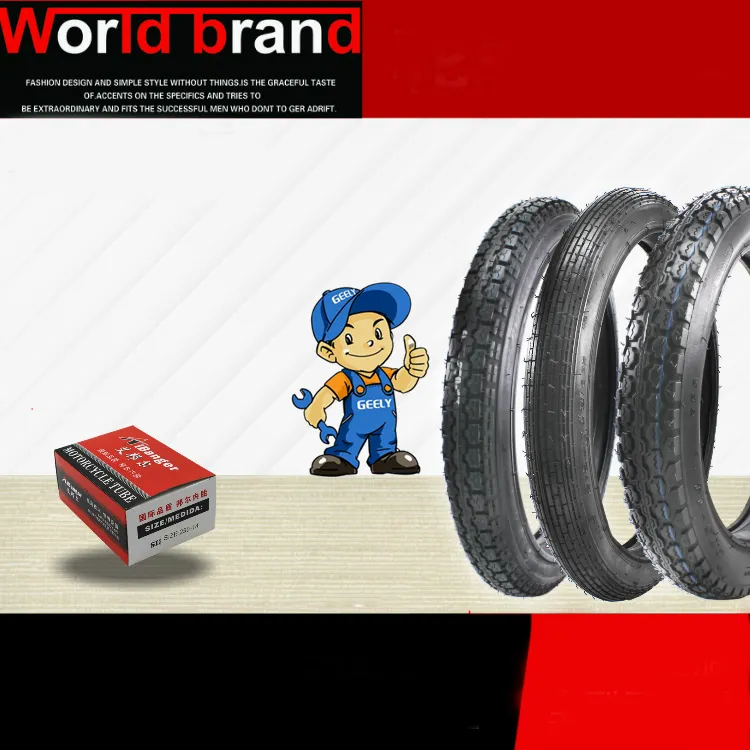 Motorcycle 2.50 2.75 3.00 3.25 3.50 4.00 5.00-14 / 18/17/12 Tire Tire, Resistant To Slippery, Durable Wear, Energy Saving