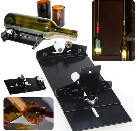 Wysokiej jakości 1 zestaw butelki ze stali nierdzewnej Cutter Machine Wino Piwo Szkło Cutter DIY Dekoracja Narzędzia do narzędzia Konsroryjne