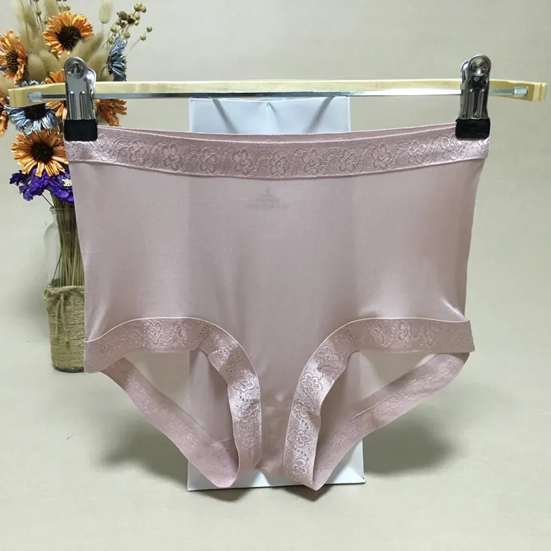 Silk Women Boyshort 100% Natural Silk Seamless Panties Mid Rise Women Boxer  Healthy Underwear Ladies Lingerie Pure Color M XL From Fjcsilk008, $19.8