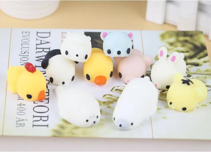 Squishy Slow Rising Jumbo Toy Bun Jouets Animaux Mignon Kawaii Squeeze Dessin Animé Jouet Mini Squishies Chat Squishiy Mode Animaux Rares Cadeaux Charms