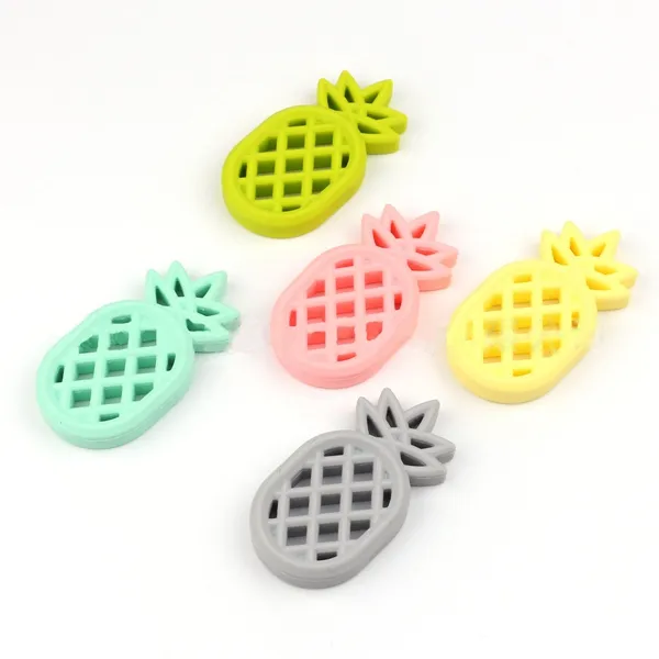 Infant pineapple Teethers food silicone Toddler fruit pineapple Soothers baby molar training natural organic safe teether baby teething toys