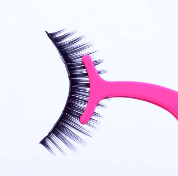 Rostfritt stål Eyelash Pincett Applicator Clip False Eye Lash Curler Makeup Tool Beauty Multicolors7097908