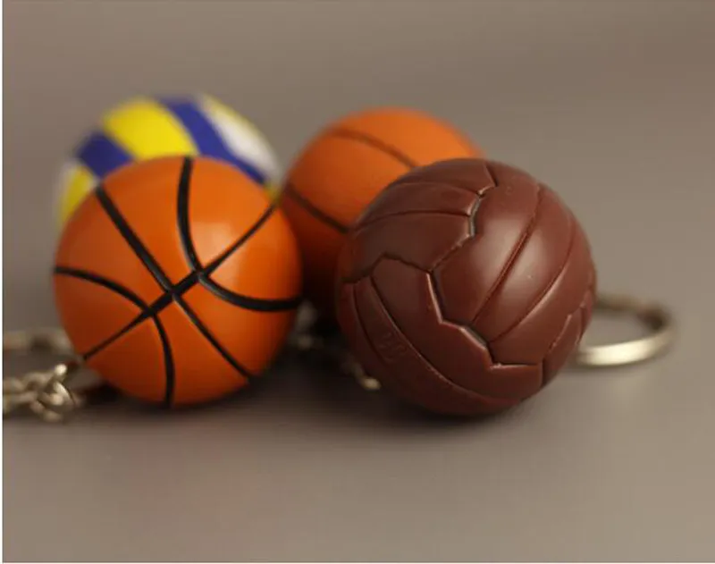 Cheap Football Basketball Baseball Table Tennis PU Keychain Toys, Fashion Sports Item Key Chains Jewelry Gift For Boys And Girls