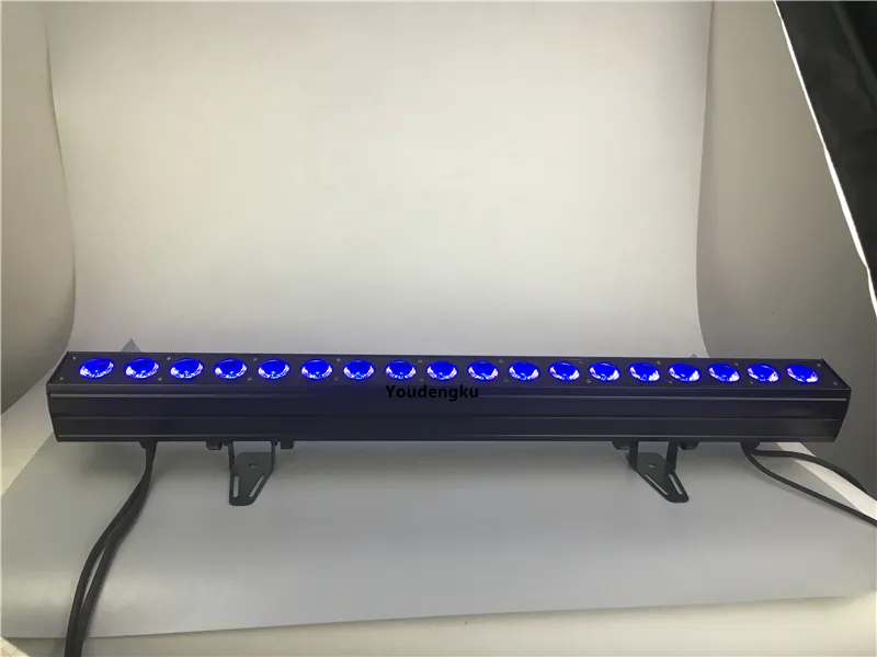 10 parça dj led piksel paneli led yıkama sahne ışık 4-in-1 süper ince dmx 18 * 12 w RGBW Kapalı Duvar yıkama ışık