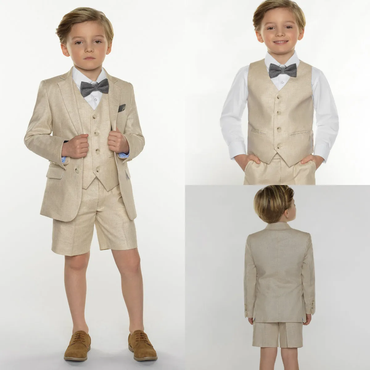 2018 الصيف ثلاث قطع ملابس الأولاد وسيم مخصص الأولاد الدعاوى الرسمية للأطفال بدلة رسمية مع شحن مجاني أعلى Qaulity