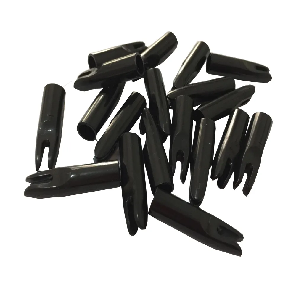 MILAEM 5/16" Glue-On Arrow Nocks – 7mm ID, 8mm OD, For Wood & Bamboo Shafts (23mm)-1185368