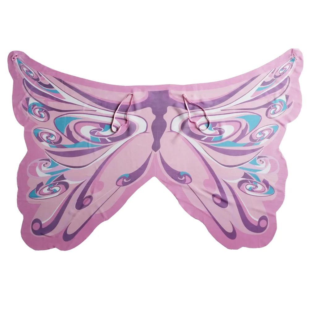 Pink rainbow Monarch Wings cosplay custome set butterfly wings + mask perfect holiday gift party favor play suit