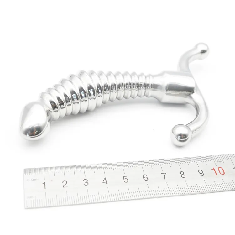 Manlig kvinnlig rostfritt stål Small Anal Plug gängad prostata massager unisex kort metall whorl rumpa stoppare sexiga leksaker DOCTORMONAL3908079