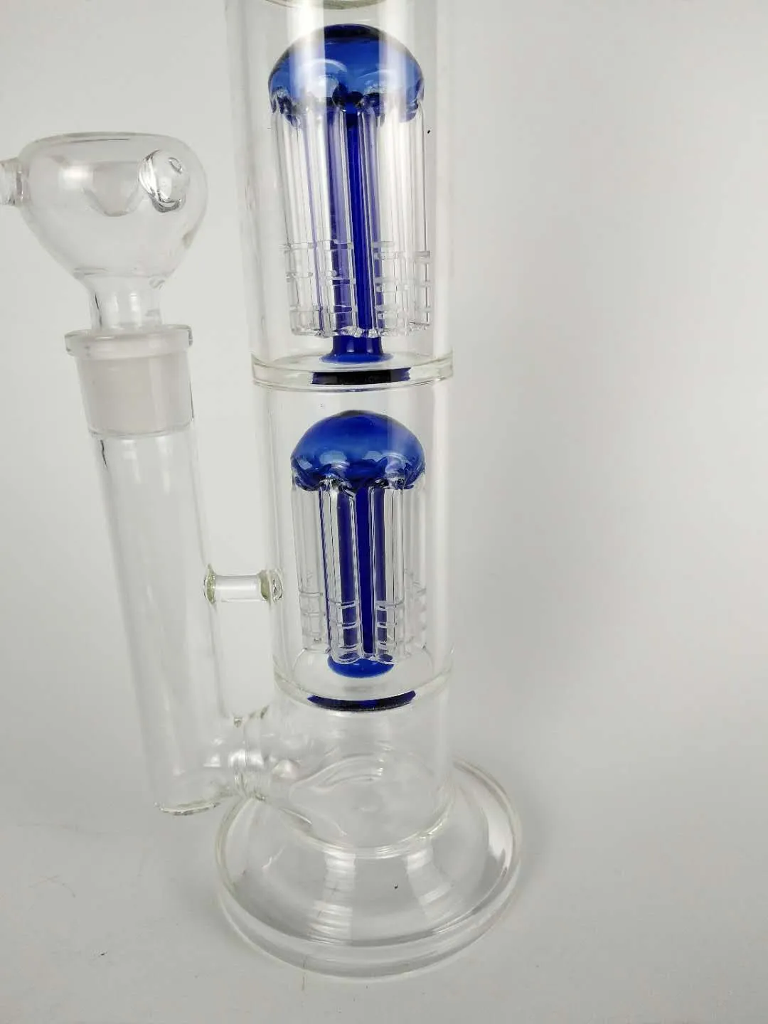 H 16quot Verre Bong Quotspoiled Greenblue Speranzaquot Double Tree Perc Dome Percolateur Pipe d'eau 18 mm Bol Big Water Pip2146634