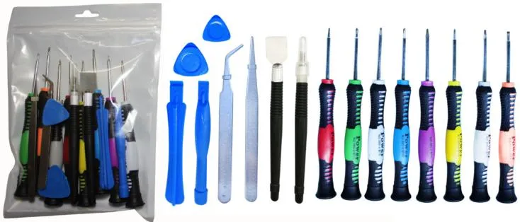 16 in 1 Opening Pry Tools Disassembly phone Repair Kit Versatile Screwdriver Set For iPhone 4 5 6 HTC Samsung Nokia smartphone opp packaging