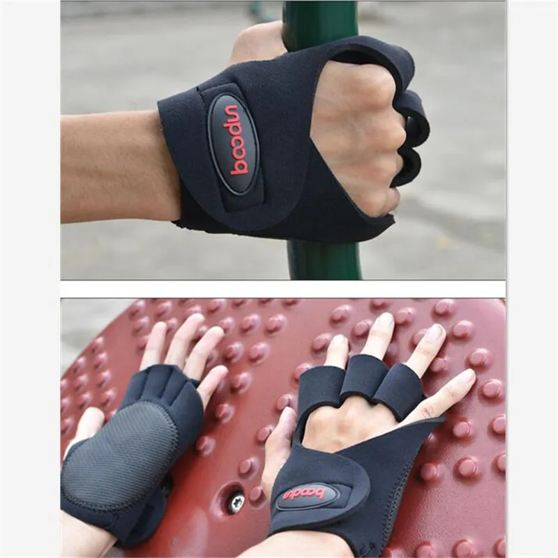 Marque hommes femmes Gym cyclisme bosquets antidérapant creux haltère haltères gants musculation formation sport Fitness gants de musculation