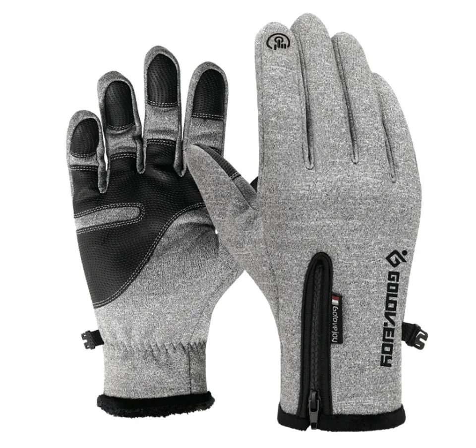 Vintercykel Cykelhandskar Vindskydd Värme Varm Fleece Handskar Män Kvinnor Motorcykel Snöskidor Sport Bike Glove