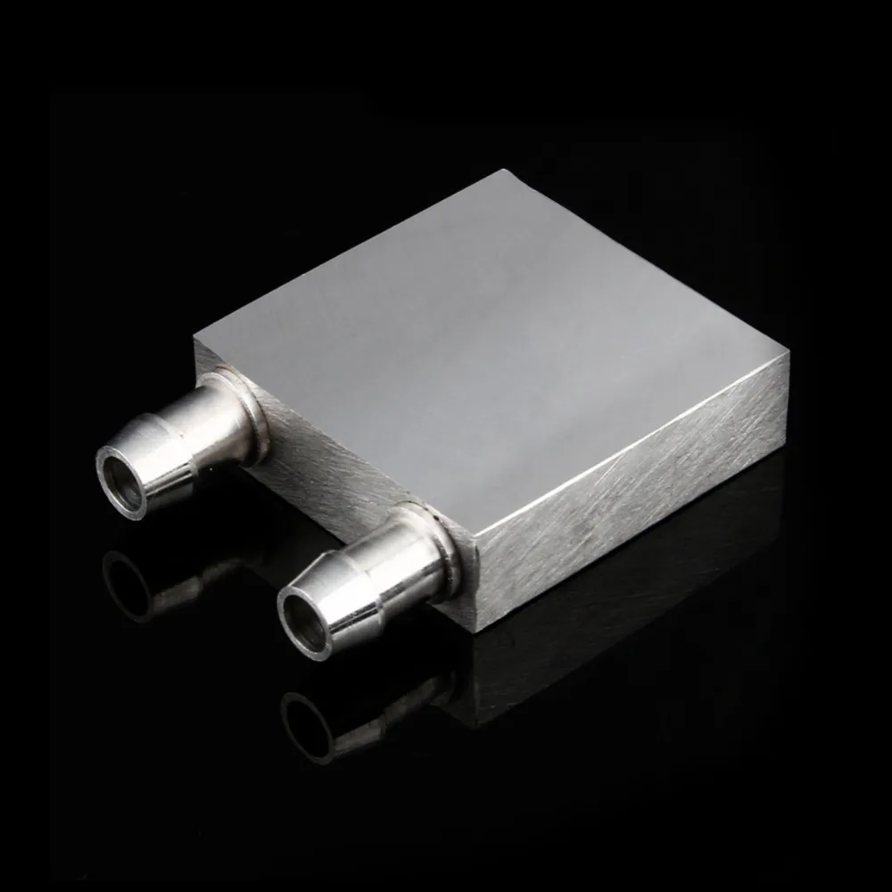 40*40mm Primary Aluminum Water Cooling Block for Liquid Water Cooler Heat Sink System Silver Use For PC Laptop CPU 