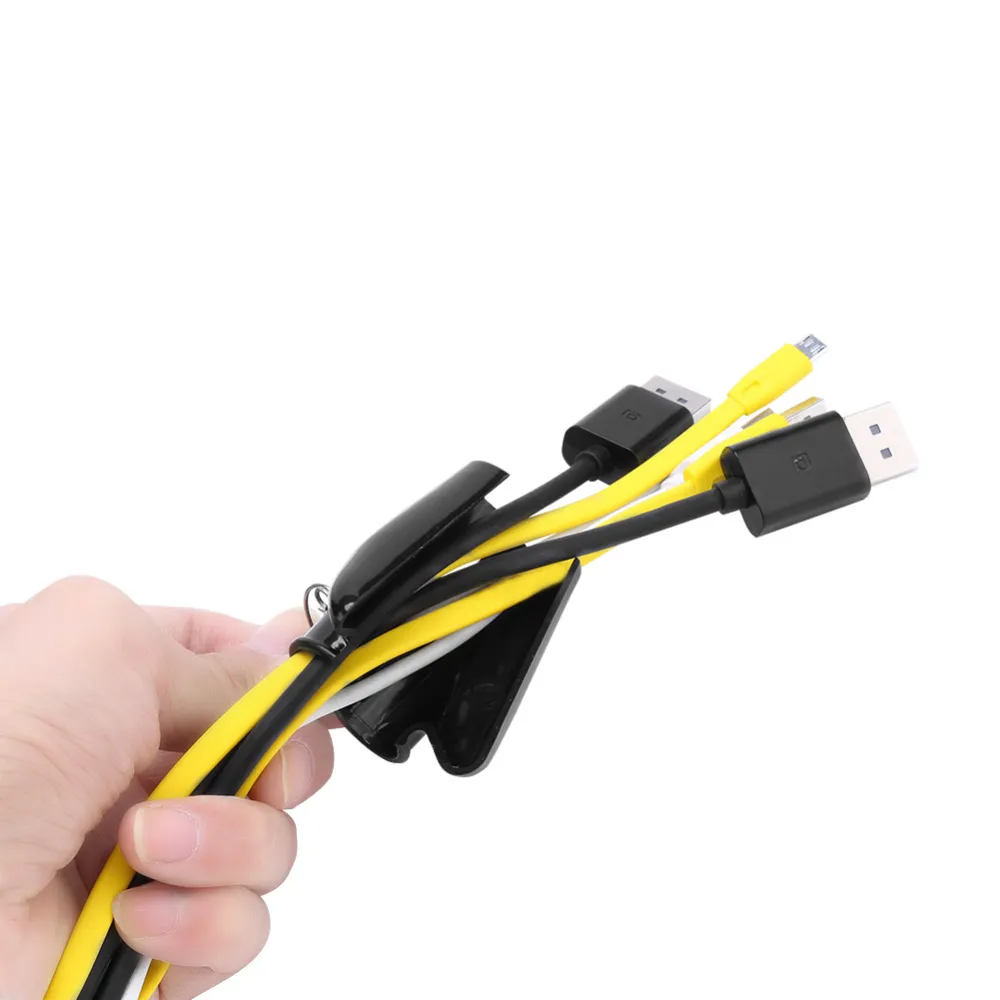 Flexible Spiral Tube Computer Cord Protector Cable Winder Earphones Cable Clip Organizer Management Wire Storage Device