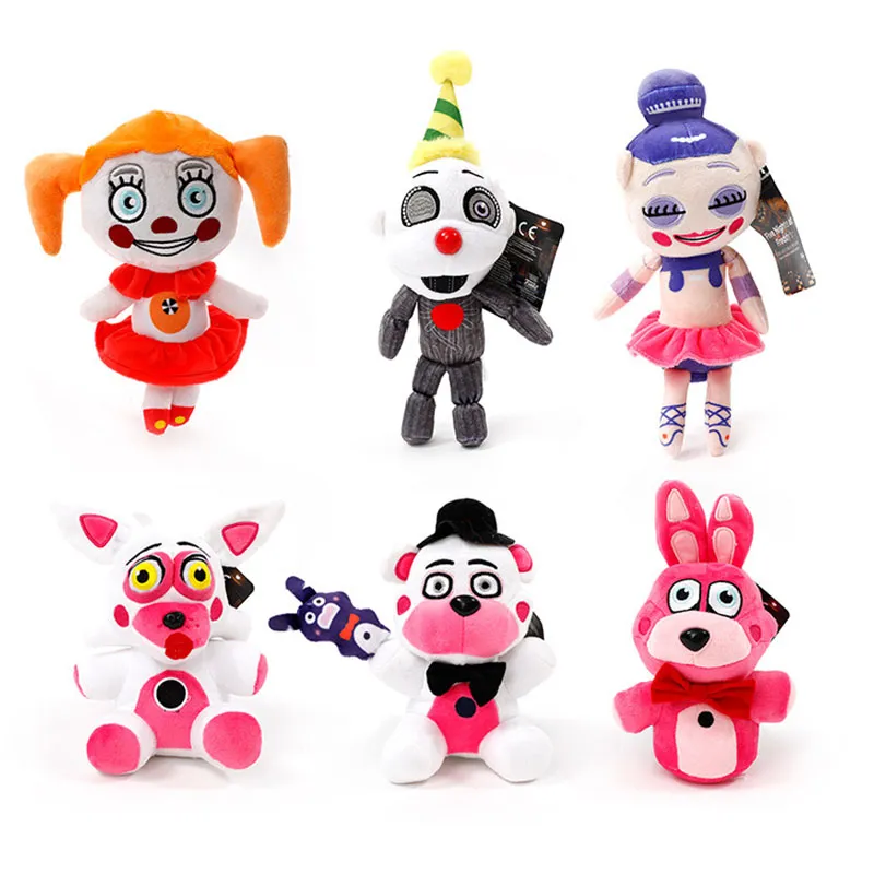 Fnaf Soft Toy, Todos os Personagens (7 Polegadas), Cinco Noites