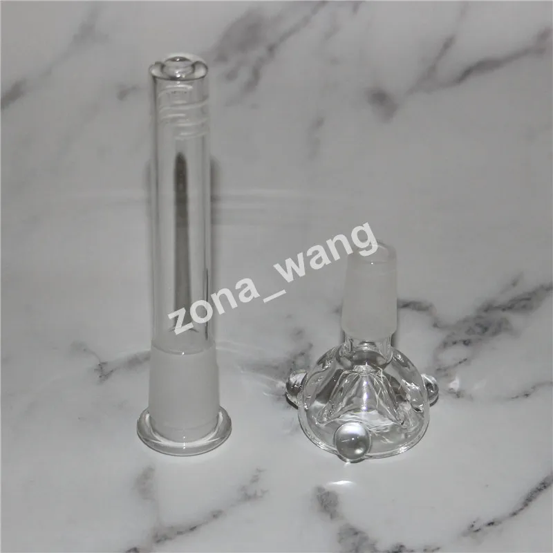 Popular Silicone Hookah Water Bongs Silicon Oil Dab Stands tubulações com tigela de vidro e dowminstem