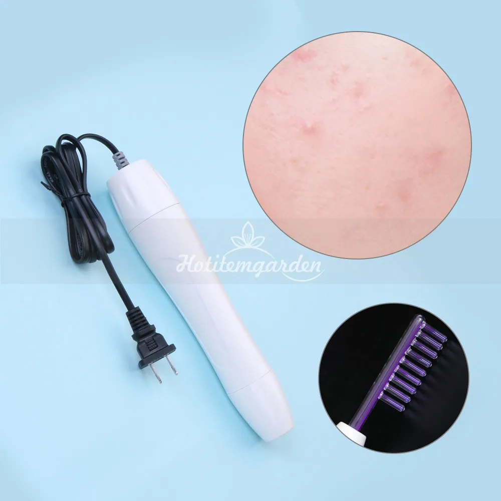 Ponto portátil de rejuvenescimento da pele de alta frequência, tratamento de acne, remoção de rugas, cuidados com os cabelos faciais, máquina facial de beleza, roxo infravermelho