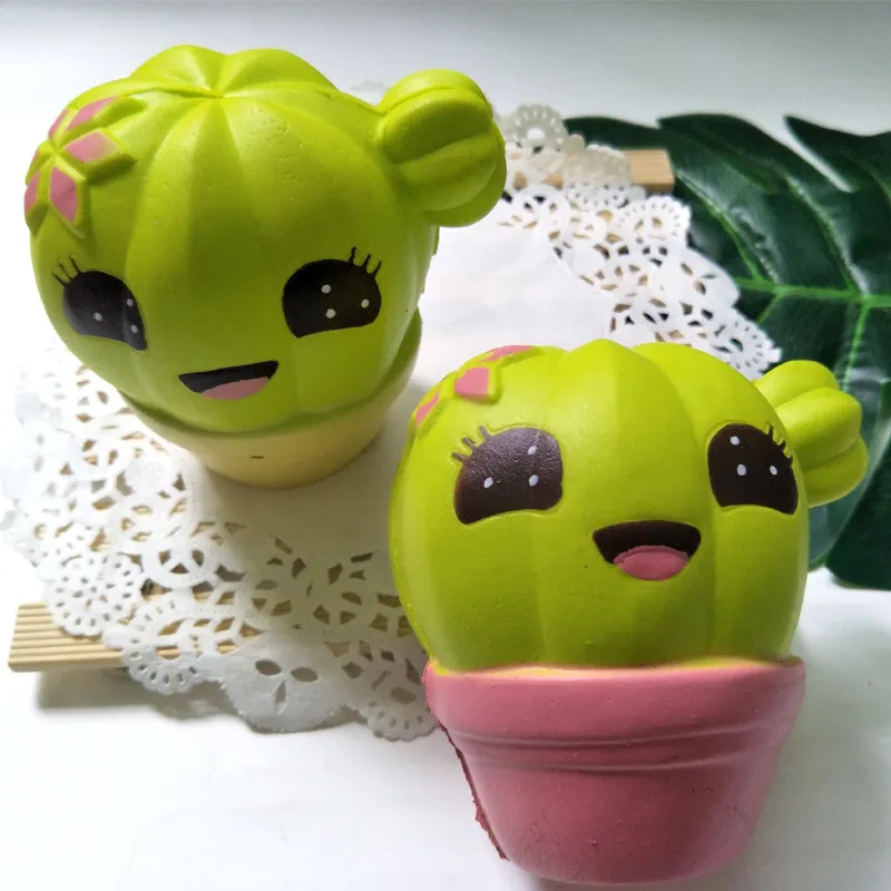 Cute Ball Cactus Squishy Toy Cactus Cream Scented Squishy Slow Rising