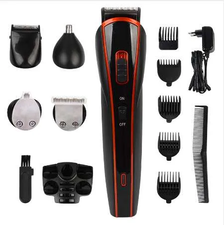 5 i 1 laddningsbart hårklippare Hårtrimmer Razor Shaver Beard Shaving Machine Electric Trimmer For Men Hair Cut Tools