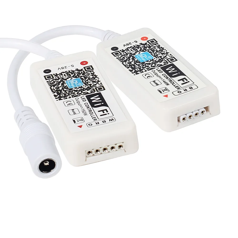 WiFi Mini RGB RGBW LED Controller DC12V con 24Key IR / 21Key Telecomando RF RGB LED Strip Smart Phone APP Control