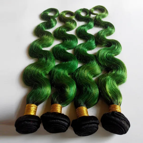 Tono ombre intreccia l'onda del corpo brasiliana trama umana trama 826 pollici nuove stelle europea estensione dei capelli indiani 1bgreen no shedding 9058287