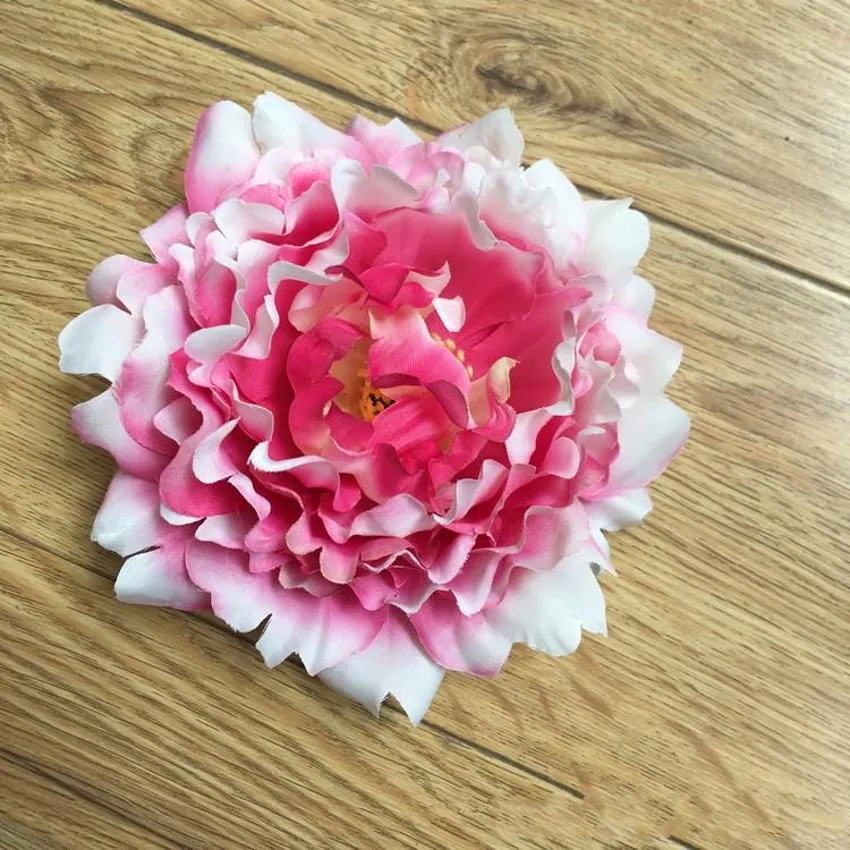 fiori artificiali Teste di fiore di peonia di seta Forniture decorazioni feste di nozze Simulazione decorazioni la casa con teste di fiori finte all'ingrosso 15 cm