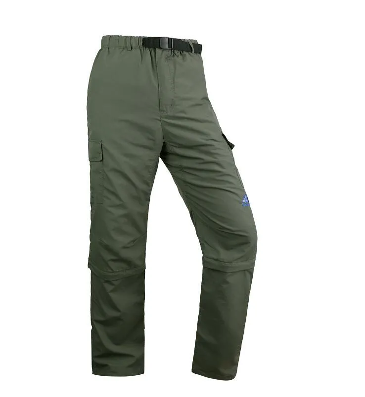 New Mountain Quick Dry Outdoor Heren Zomer Broek Ademend Verwijderbare Sport Trekking Hiking Male Dunne Kleding