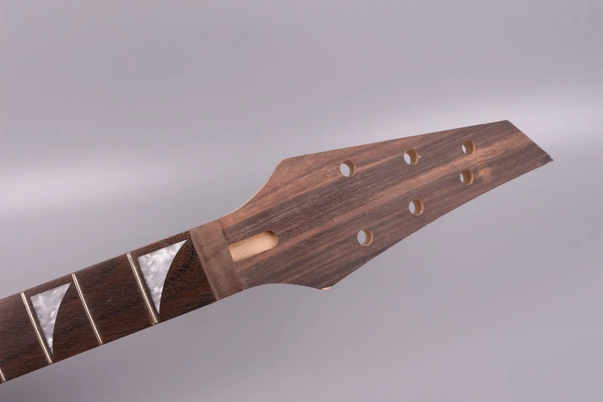 YinfenteGuitarra elétrica Peças de reposição Braço 22 trastes 25,5 polegadas Maple rosewood Fretboard Truss rod Parafuso na porca de travamento do cabeçote JK #JK1-5