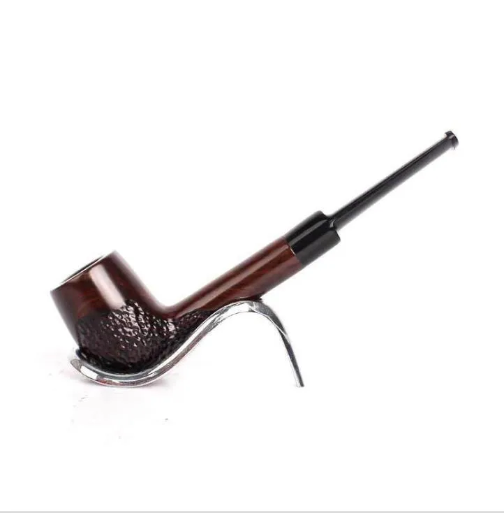 New solid wood ebony pipe, straight hand craftwork, smoking fittings, pipe fittings.