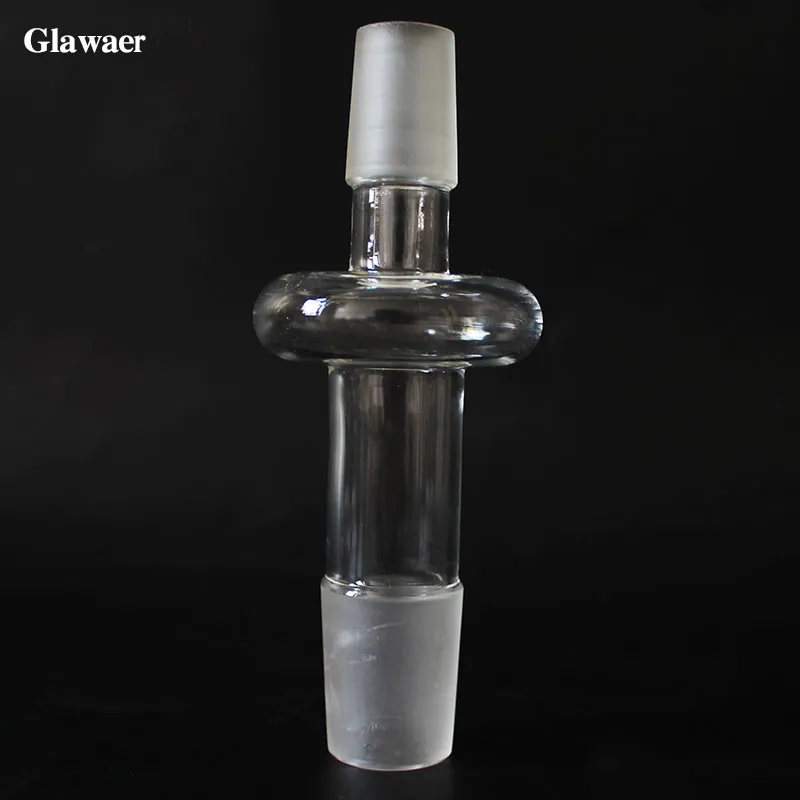 2 stks / partij Glas Hookah Shisha 24mm Adapter Transfer Valve Convert 18mm Mannelijke Joint Hookah Bowl naar 18mm Vrouwelijke Joint Hookah Bowl