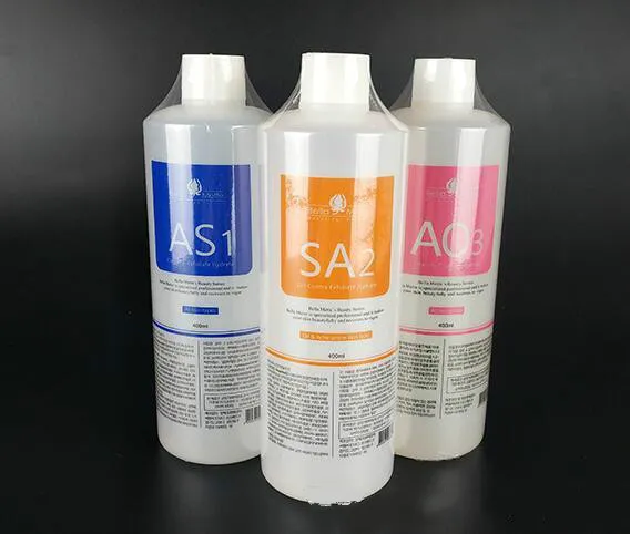 Accessoires Teile Aqua -Peeling -Lösung 1 Flaschen/400 ml pro Flasche Aqua Gesichtserumhydra für normale Haut DHL