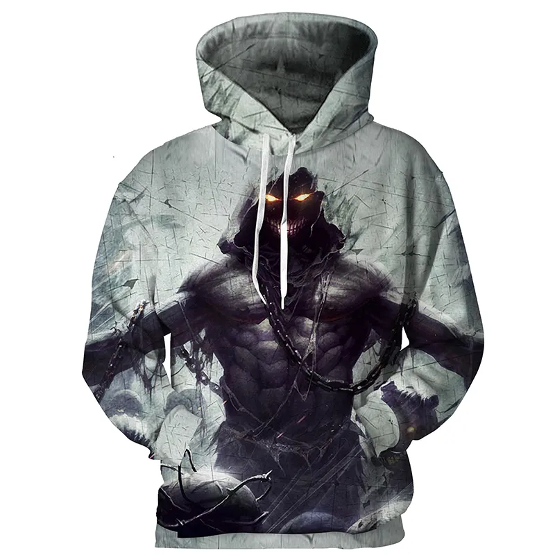 Men s 3D Disturbed Band Hoodies 2024 Pullover Spring Sweatshirts Casual Streetwear Tracksuits