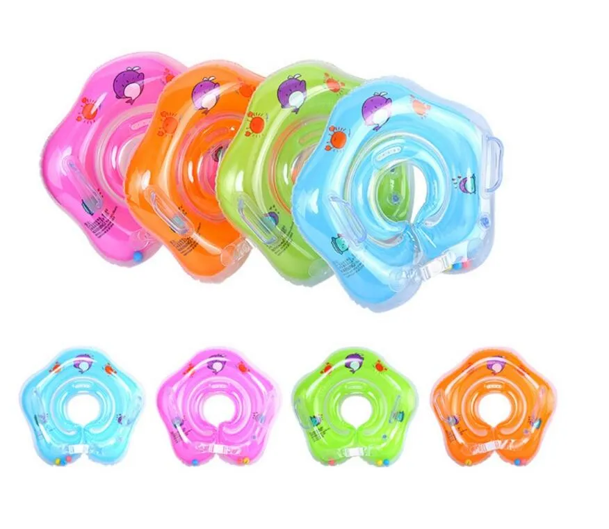 Nieuwe opblaasbare baby zwemmende nek ring baby tube ring veiligheid baby hals vlotter cirkel voor zwemmen zwemmen accessoires