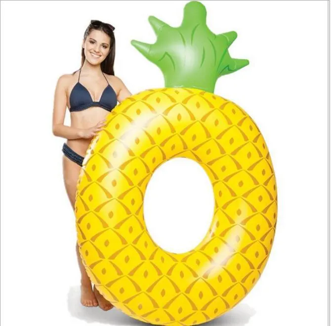 adulto inflável flutua gigante pineapplewater piscina flutuante nadada anel por atacado moda tubos praia brinquedos de água piscina colchão jangada