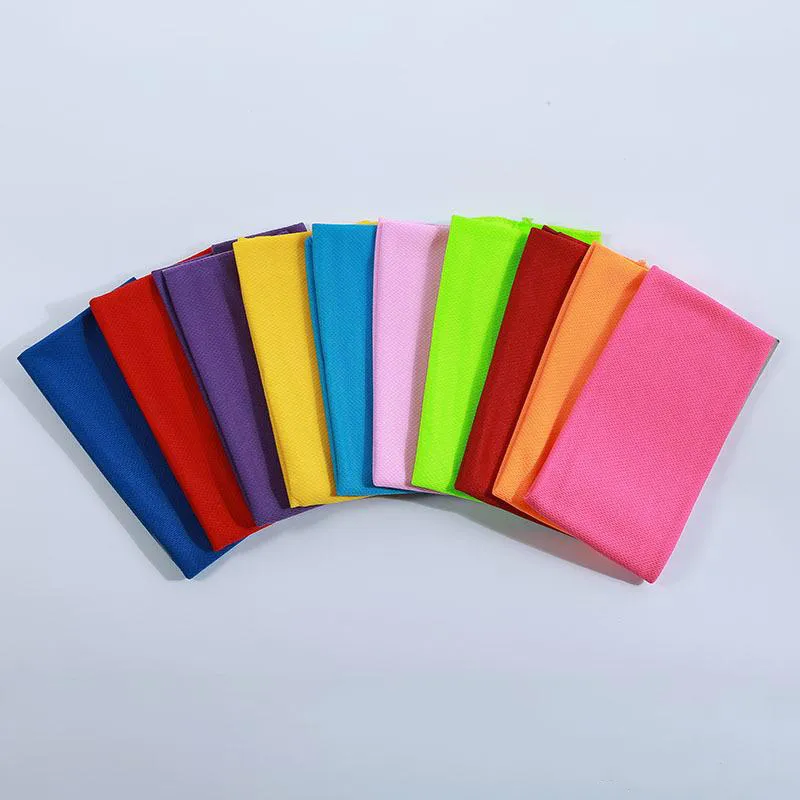 Ice Cold Towel 30*76cm Single Layer Sports Cool Quick Dry Cooling Towels Fabric Print Cotton Towel Beach Towels Swimwear