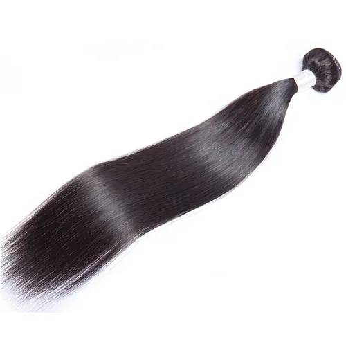 10A kwaliteit menselijk haarbundels 3 bundels rechte maagdelijke haarverlenging Indiase Peruaanse 130 dichtheid maagdelijk haar1301685