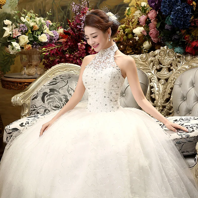 2018 Real Photo Lace Half Wedding Dress Cheap Plus Size Abito da sposa Abiti da sposa vintage personalizzati vestido de noiva